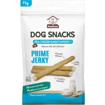  Howbone Prime Jerky -Dog Snack 75g - Chicken & Milk Flavour 