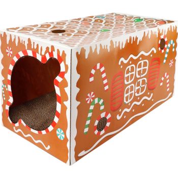  All For Paws Gingerbread House Cat Scratcher Cave 