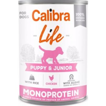  Calibra Dog Wet Food Life Puppy&Junior Chicken&rice 400g 