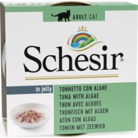 Schesir  Cat Wet Food Can Jelly  Tuna/Algae 85GM (C142)
