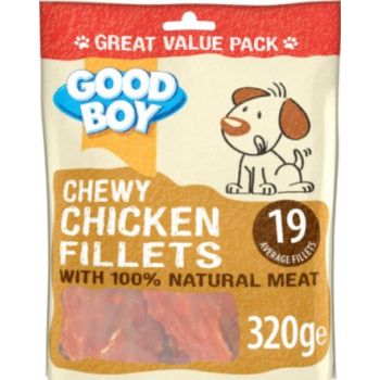  GOODBOY CHEWY CHICKEN FILLETS 320G VALUE PACK 