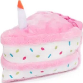  Zippypaws Dog Toys Birthday Cake - Pink 
