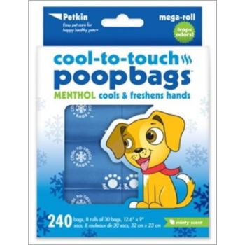  Petkin Cool-To-Touch Poopbags - Minty Scent (240ct 