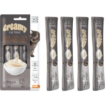  M-PETS Creamy Treats for Cats – Cod & Beef 4x15g (60g) 