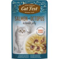 Cat Fest Salmon With Octopus In Tender Jelly For Cats 70g