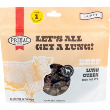  Primal Let’s All Get A Lung – Beef Dehydrated Treat 1.5oz 