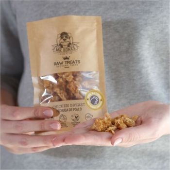 Mr Bones Chicken Breast Raw Dog And Cat Treats - 45 g 