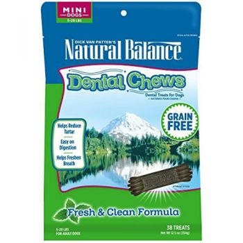  Natural Balance Fresh & Clean Formula Mini Breed Dental Chew 