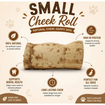  Petrix Small Cheek Rolls Peanut - 2 Pcs 