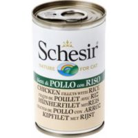 Schesir Cat  Wet Food Can Chicken/Rice140GM (C2704)