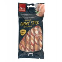 Pets Unlimited Dog Treats Tricolor Chewy Stick w/ Ckn S 10pcs