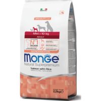 Monge Natural Superpremium Mini Puppy Monoprotein Salmon with Rice 2.5kg (8pcs left)