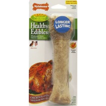  Nylabone Healthy Edibles Chicken Souper Dog Chew Treat Bone 