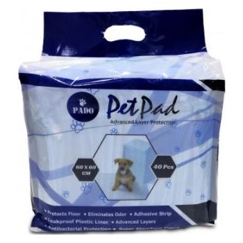  Pado Pet Pads 60X60 cm(Small)-40 Pcs{Advanced Layer Protection} 