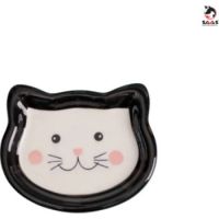 Pet Ceramic Bowl Small Black 14.8*12.2*2.2
