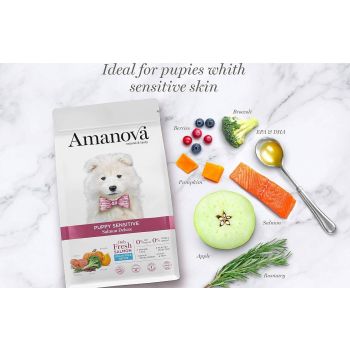  Amanova Dry Puppy Sensitive Salmon Deluxe - 2kg 