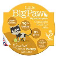 Little Big Paws Cat Wet Food Gourmet Turkey Mousse 85g