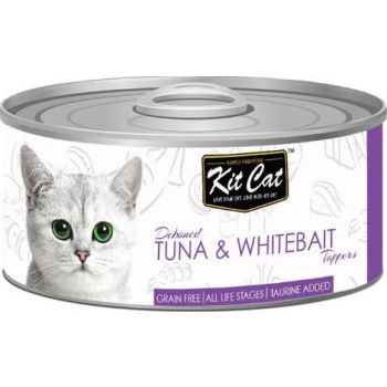  Kit Cat Wet Food Tuna & Whitebait toppers 80g 