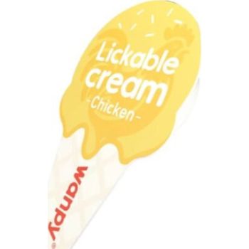  WANPY Lickable Cream Spoon – Chicken For Cat – (16g x 10pcs/box) 