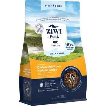  ZIWI Peak Steam & Dried Cage-Free Chicken with Whole Mackarel Recipe Dry Cat Food 800g 