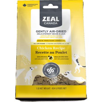  ZEAL AIR-DRIED DOG DRY  FOOD Chicken Recipe-2.2 lb 