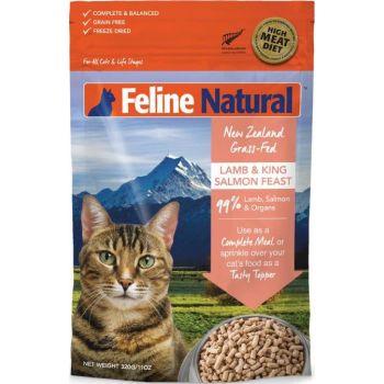  K9 Feline Natural Freeze Dried Lamb and King Salmon Feast 100g 