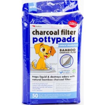  Petkin Charcoal Filter Potty Pads 50ct 