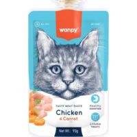 Wanpy Tasty Meat Paste Chicken with Carrot for Cats 90g