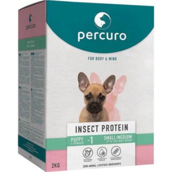  Percuro Insect Protein Puppy Small/Medium Breed Dry Dog Food 2KG 