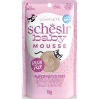 SCHESIR CHICKEN WITH CHICKEN LIVER IN MOUSSE 70G IN POUCH
