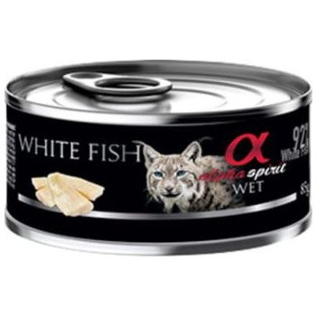  Alpha Spirit Cat Wet Food WHITE FISH  85g 