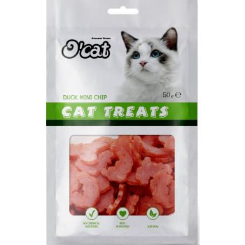  O CAT TREATS DUCK MINI CHIP SNACK 50 g 