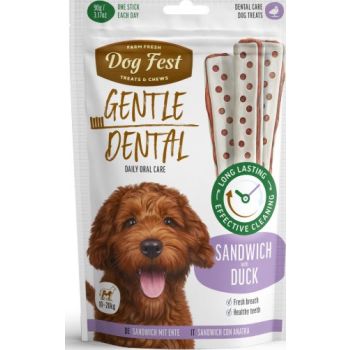  Dog Fest Dental Treats For Adult Dogs -Sandwich -Duck 90g 