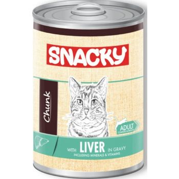  Snacky Adult Cat Wet Food  Liver 400GR 