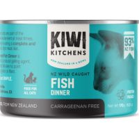 Kiwi Kitchens Wild Caught Fish Dinner Canned Wet Cat Food  170g