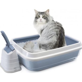 IMAC Duo Litter Trays For Cats Blue 59x49x28cm 