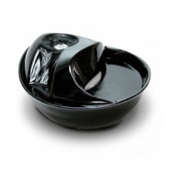  Water Fountain Ceramic Raindrop BLACK 60 oz (1.8 L) 