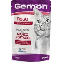 Gemon Cat Wet Food with Beef and Vegetables 100 g
