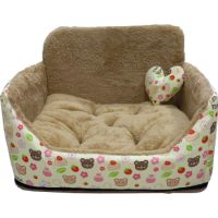 Puppod Sofa Pet Bed Brown 2in1