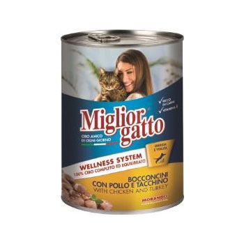  Miglior Pate with Chicken & Turkey Canned Cat Food, 405g 
