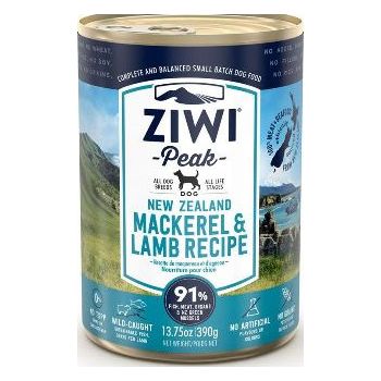  ZiwiPeak Mackerel & Lamb Recipe Canned Dog Food 390g 