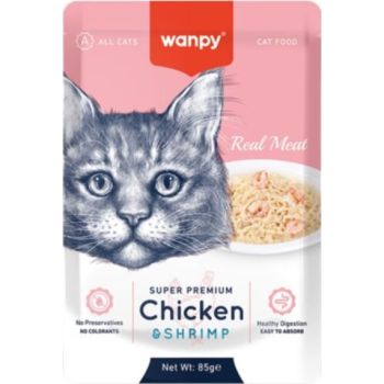  WANPY Chicken & Shrimp For Cat 85g 