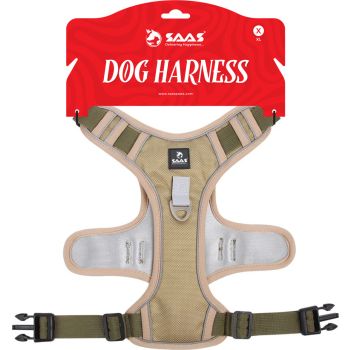  Saas Dog Body Harness Khaki XL Neck 60-79 Bust 69-93cm  Weight 22.5-45kg 