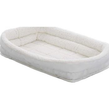  MidWest QuietTime Deluxe Fleece Double Bolster Crate Bed 54 