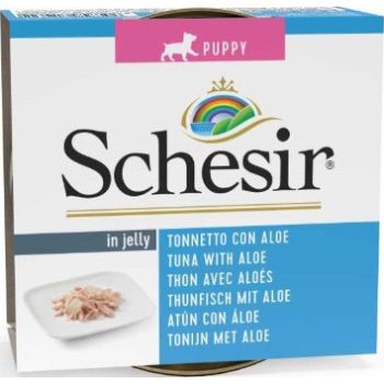  Schesir Puppy Can-Wet Food Tuna with Aloe-(Min Order 150g 