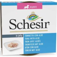 Schesir Puppy Can-Wet Food Tuna with Aloe-(Min Order 150g