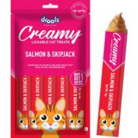 Drools Salmon & Skipjack Creamy Cat Treats 4+1