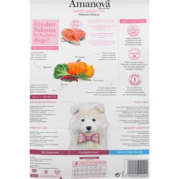  Amanova Dry Puppy Sensitive Salmon Deluxe - 2kg 