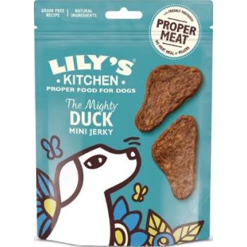  Lily's Kitchen The Mighty Duck Mini Jerky Grain Free Dog Treats - 70G 