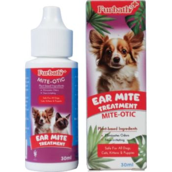  Furbath+ Ear Mite Treatment for Dogs and Cats - 30ml 